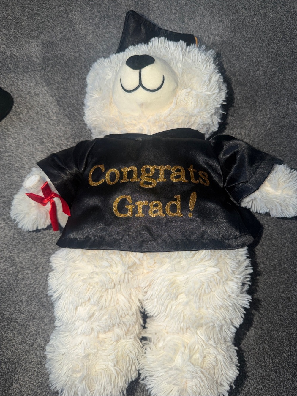 Graduation Teddy Bear Plush with 'Congrats Grad!' Gown